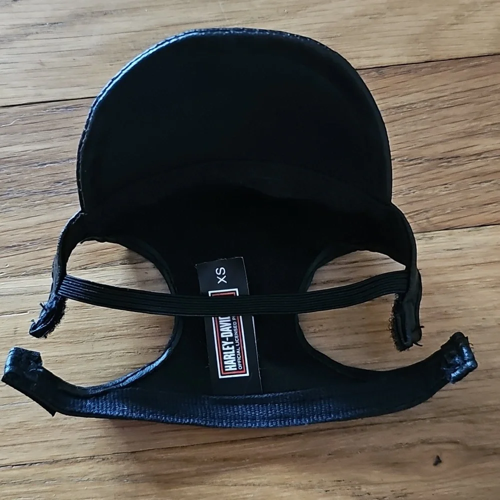 Harley Davidson Pet Size XS Hat & Orange Harley Bandana